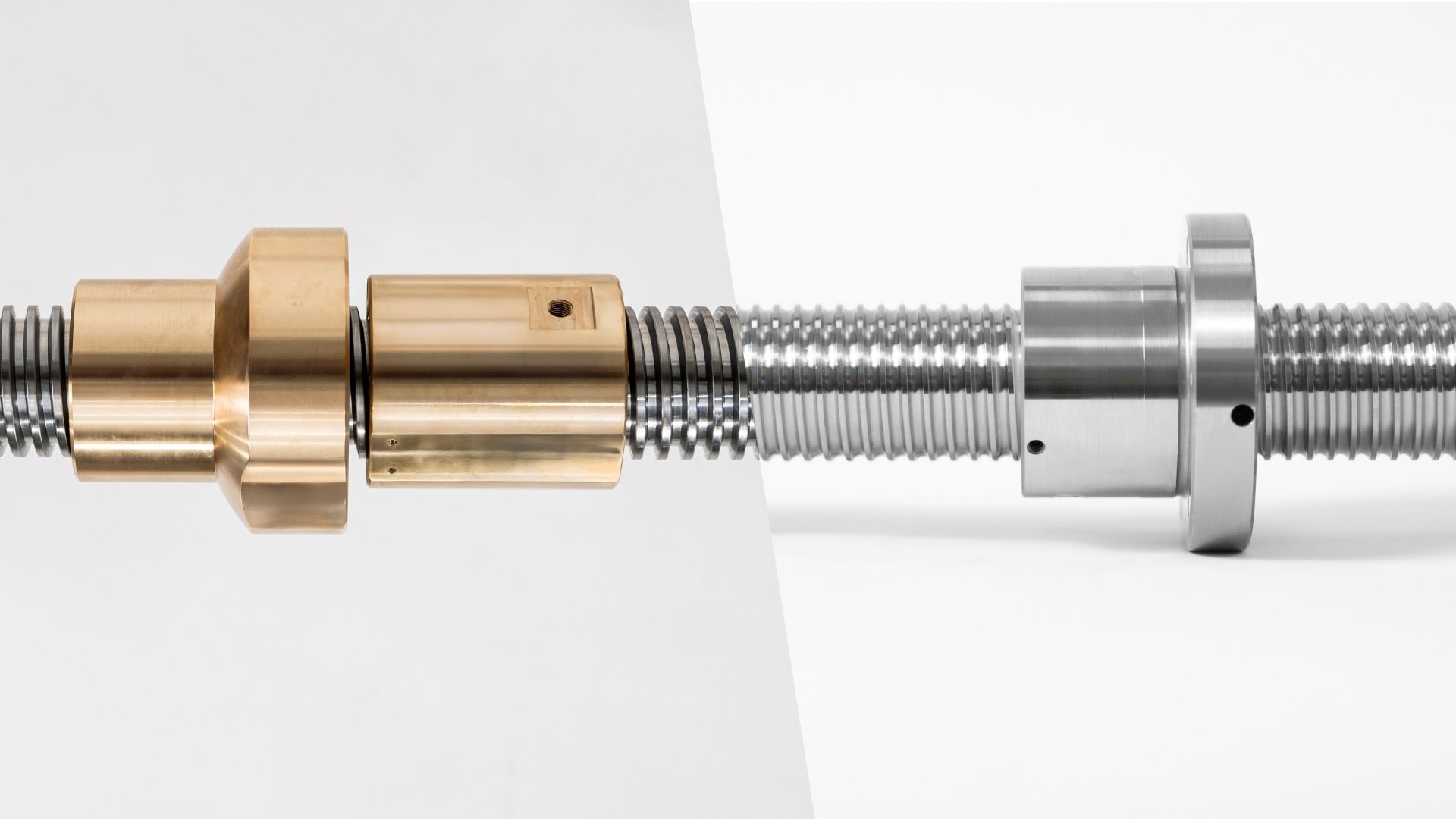 Ball screw drive and trapezoidal screw drive compared
